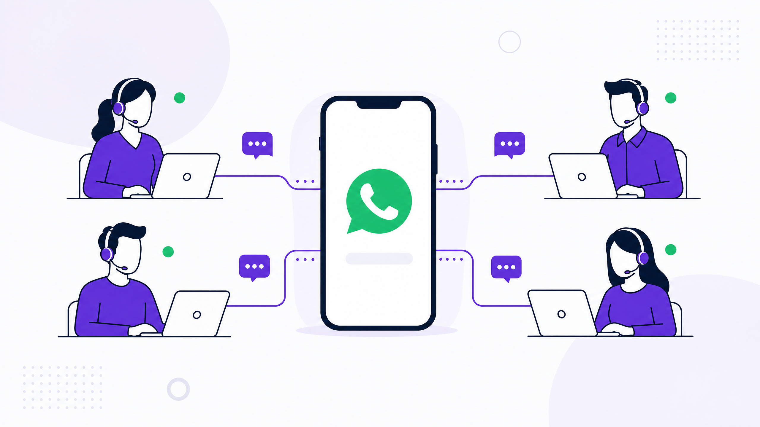 Vários atendentes, um número: como organizar o multiatendimento no WhatsApp sem caos