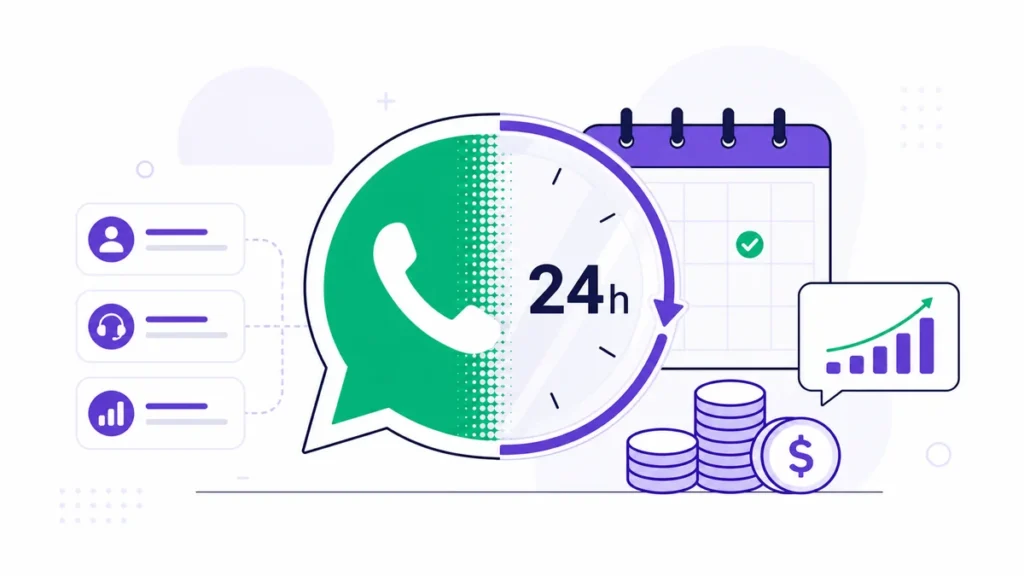 Painel da WhatsApp Business Platform com categorias de mensagens e custos por uso