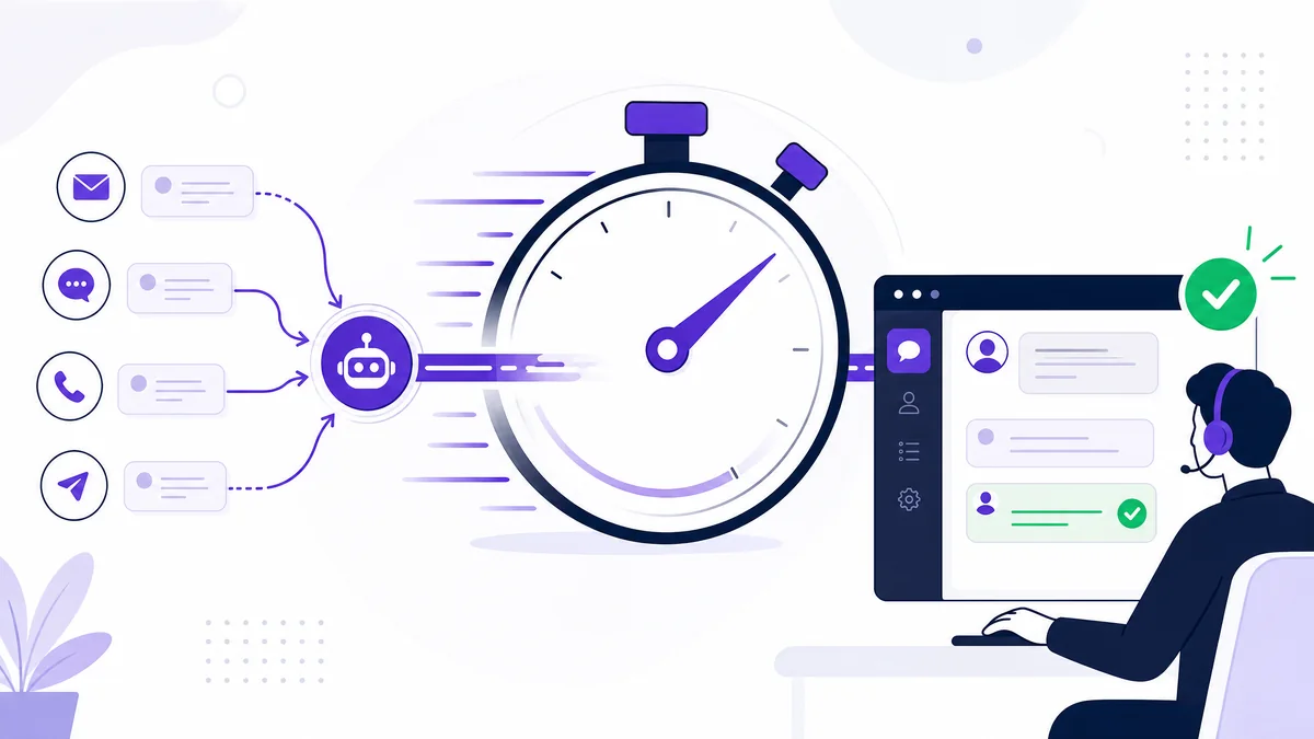 Tempo de primeira resposta no B2B: benchmarks e como reduzir com automação